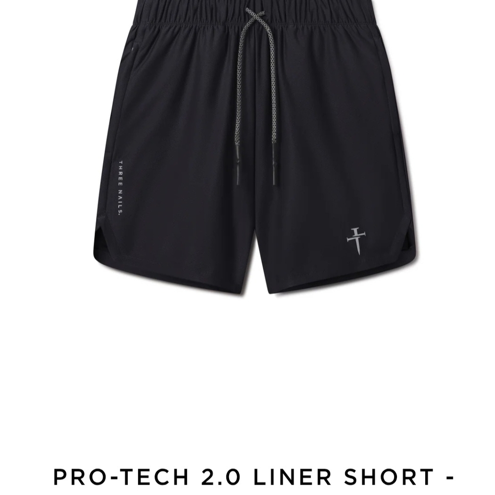 Black Athletic Performance Shorts with Liner
